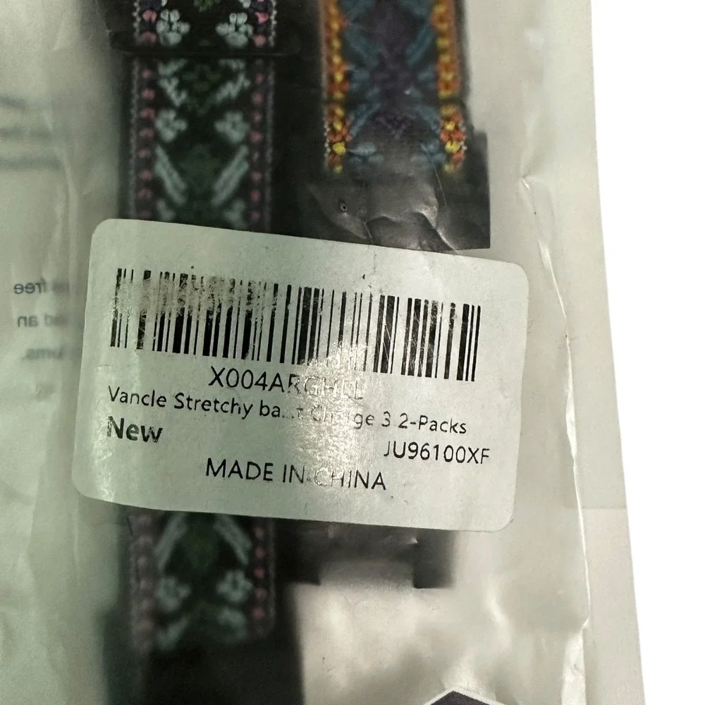 Vancle Stretchy Band for Charge 3 2-Packs‎ Woven Elastic Adjustable New